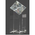 Crystal Diamond Top Pillar